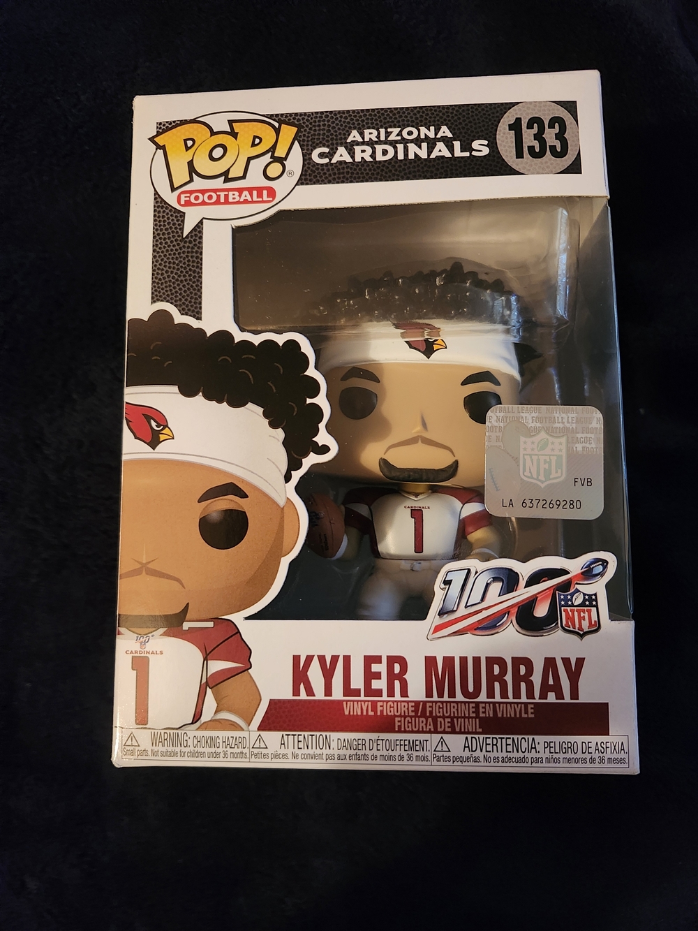 Funko Pop! Arizona Cardinals Kyler Murray - White, Red, Gold, Black